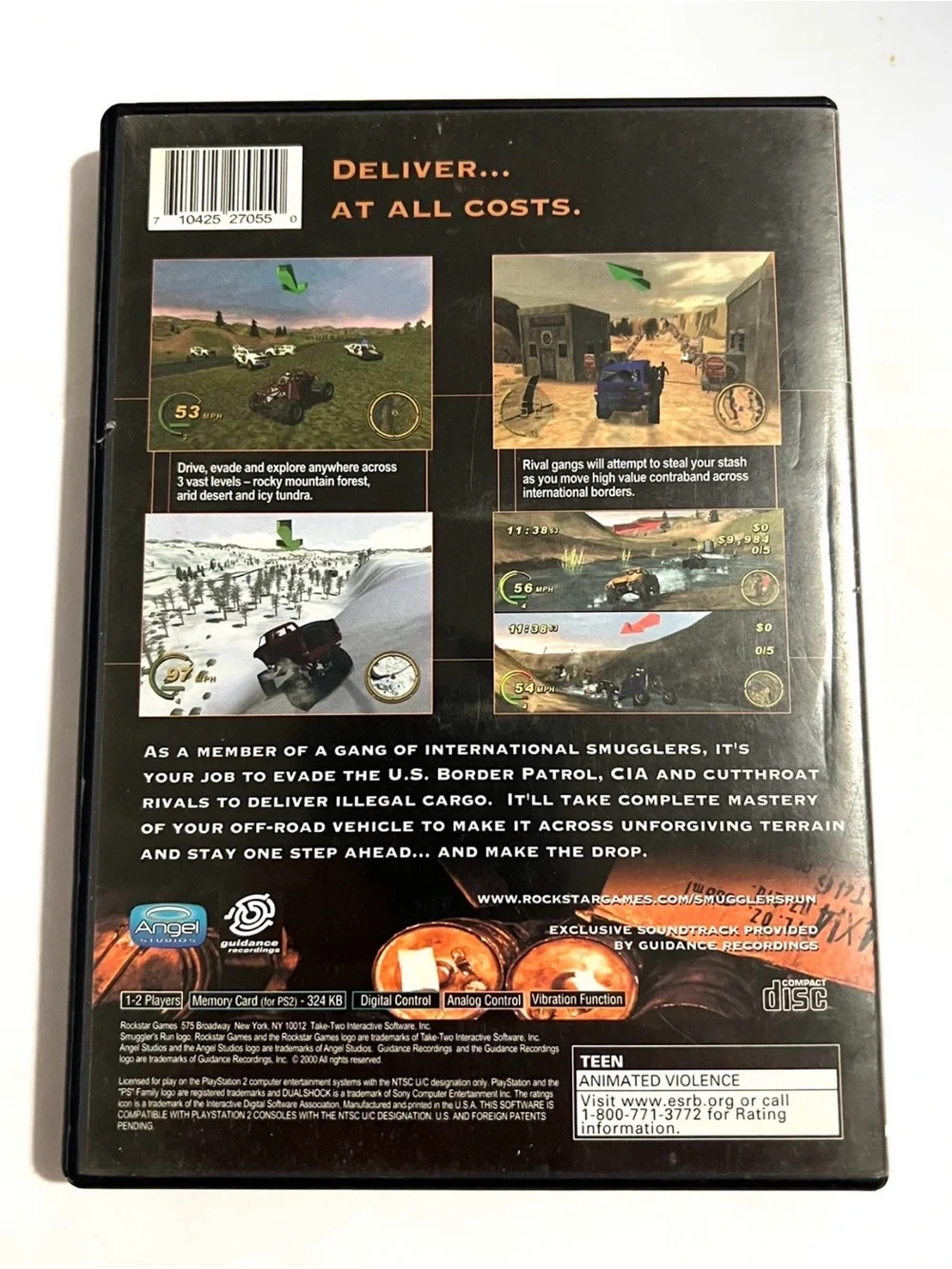 Smugglers Run (Sony PlayStation 2, 2002 PS2) Complete & Tested